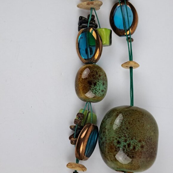 Vintage Premier Designs  Floating Bead 4 Strand Necklace and Bracelet Set - Picture 8 of 16